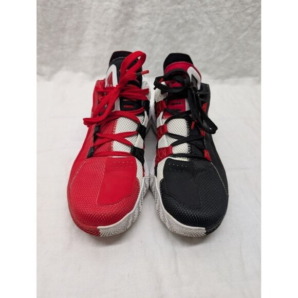 Adidas Dame 6 GCA men's size 8 black, scarlet, white two tone basketball shoes - Picture 5 of 15